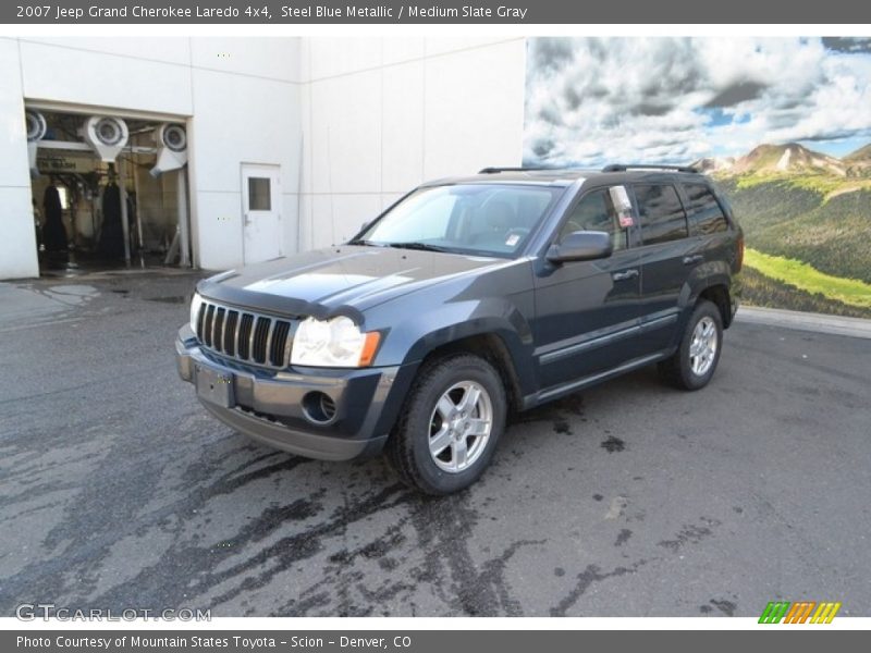 Steel Blue Metallic / Medium Slate Gray 2007 Jeep Grand Cherokee Laredo 4x4