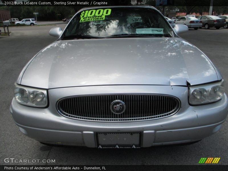 Sterling Silver Metallic / Graphite 2002 Buick LeSabre Custom