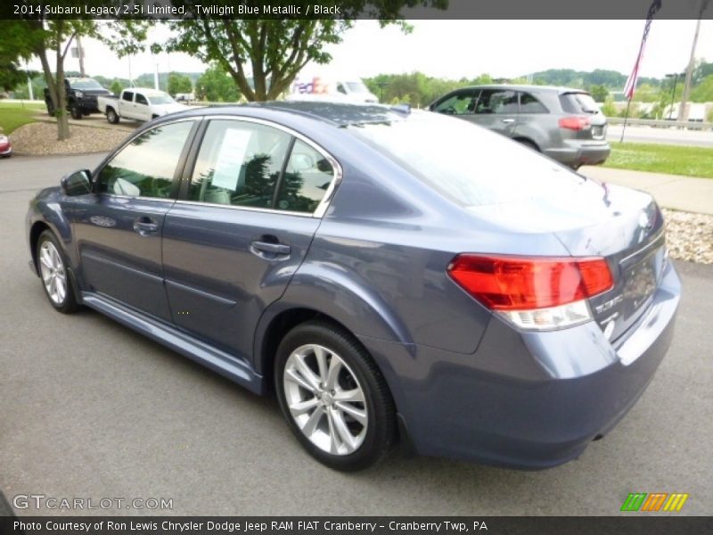 Twilight Blue Metallic / Black 2014 Subaru Legacy 2.5i Limited