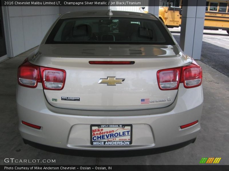 Champagne Silver Metallic / Jet Black/Titanium 2016 Chevrolet Malibu Limited LT