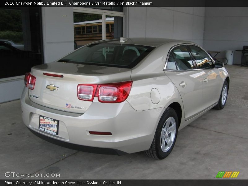 Champagne Silver Metallic / Jet Black/Titanium 2016 Chevrolet Malibu Limited LT