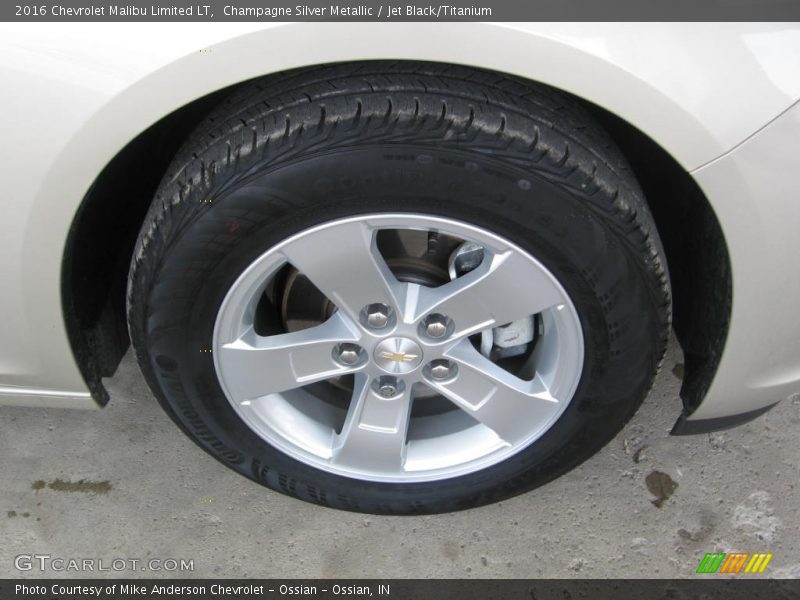 Champagne Silver Metallic / Jet Black/Titanium 2016 Chevrolet Malibu Limited LT