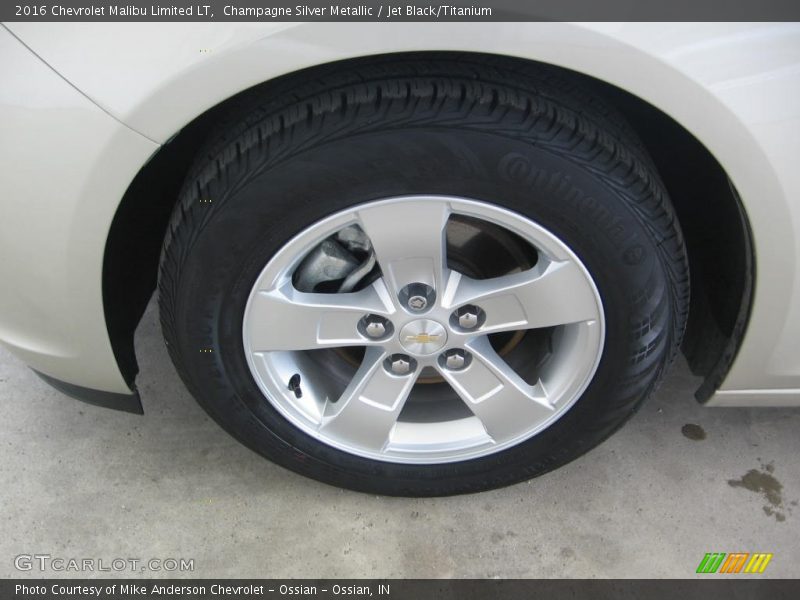 Champagne Silver Metallic / Jet Black/Titanium 2016 Chevrolet Malibu Limited LT