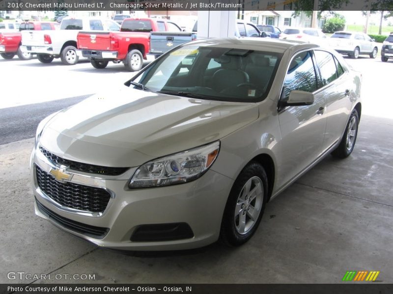 Champagne Silver Metallic / Jet Black/Titanium 2016 Chevrolet Malibu Limited LT
