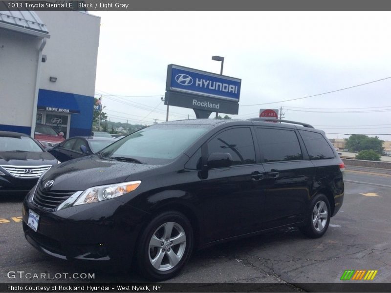 Black / Light Gray 2013 Toyota Sienna LE