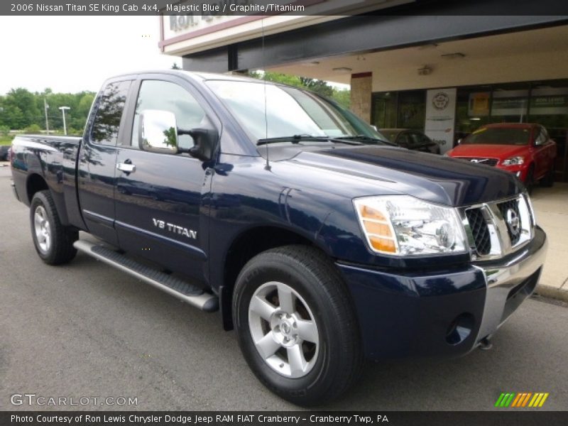Majestic Blue / Graphite/Titanium 2006 Nissan Titan SE King Cab 4x4