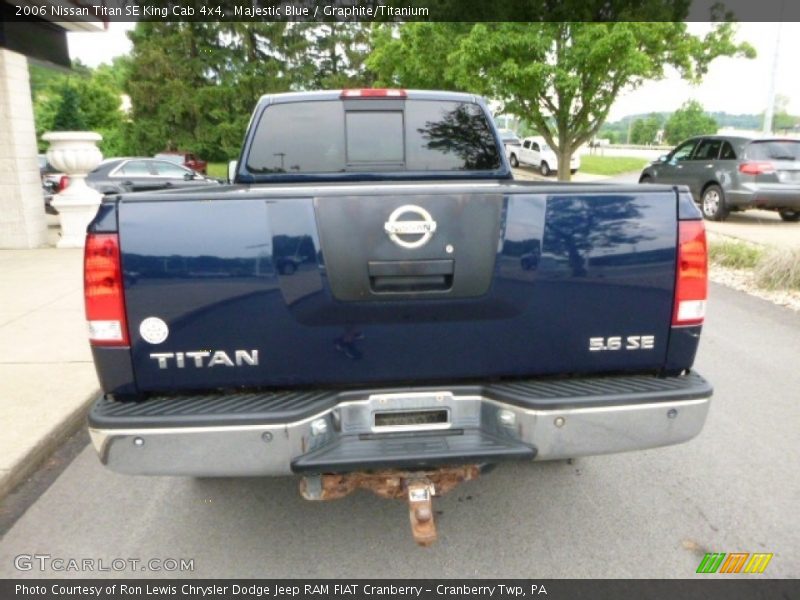 Majestic Blue / Graphite/Titanium 2006 Nissan Titan SE King Cab 4x4