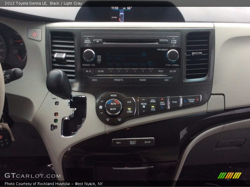 Black / Light Gray 2013 Toyota Sienna LE