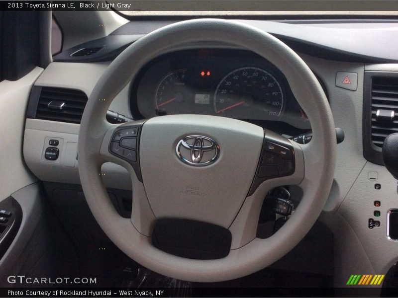 Black / Light Gray 2013 Toyota Sienna LE