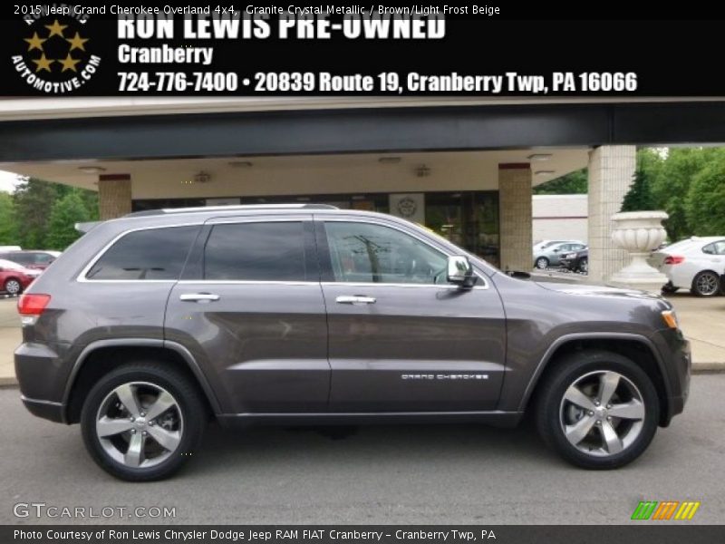 Granite Crystal Metallic / Brown/Light Frost Beige 2015 Jeep Grand Cherokee Overland 4x4