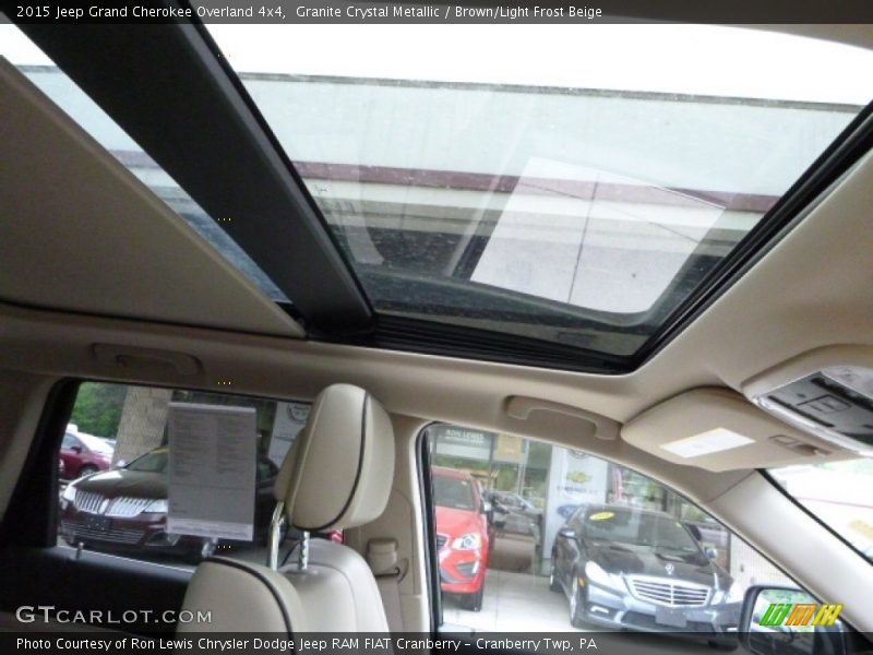 Granite Crystal Metallic / Brown/Light Frost Beige 2015 Jeep Grand Cherokee Overland 4x4