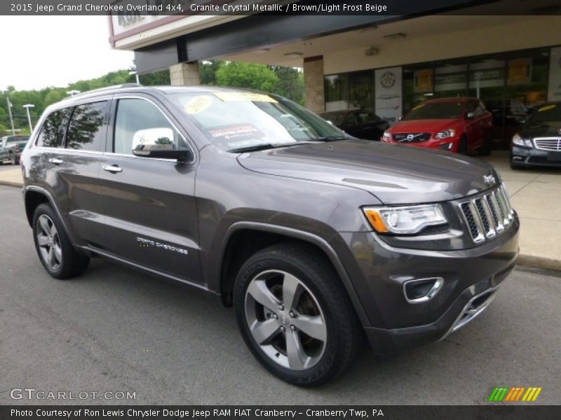 Granite Crystal Metallic / Brown/Light Frost Beige 2015 Jeep Grand Cherokee Overland 4x4