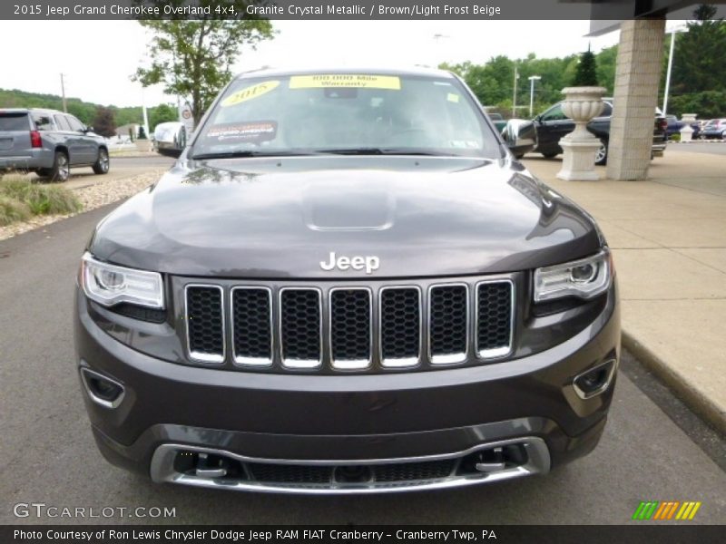 Granite Crystal Metallic / Brown/Light Frost Beige 2015 Jeep Grand Cherokee Overland 4x4