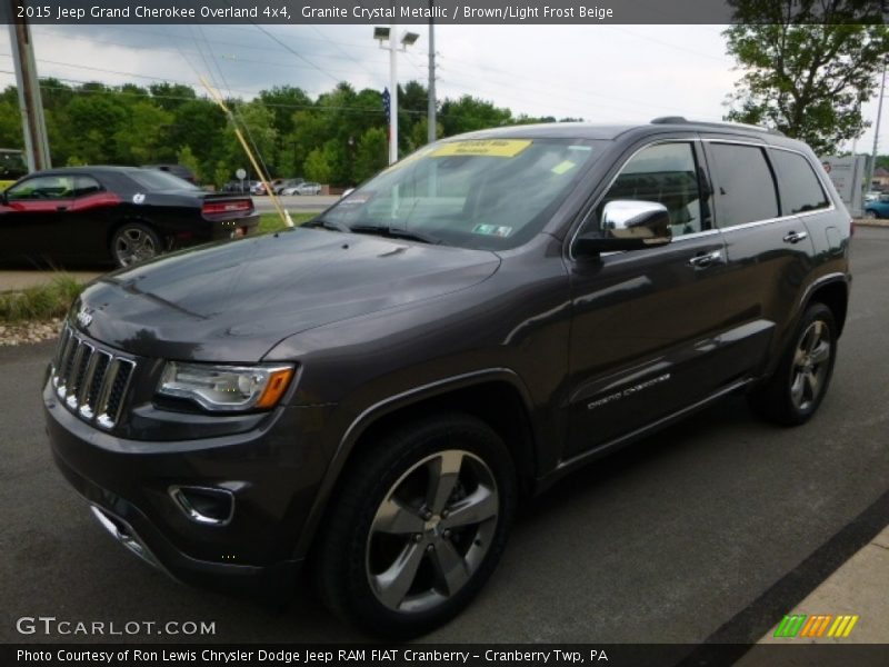 Granite Crystal Metallic / Brown/Light Frost Beige 2015 Jeep Grand Cherokee Overland 4x4
