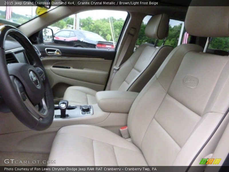 Granite Crystal Metallic / Brown/Light Frost Beige 2015 Jeep Grand Cherokee Overland 4x4