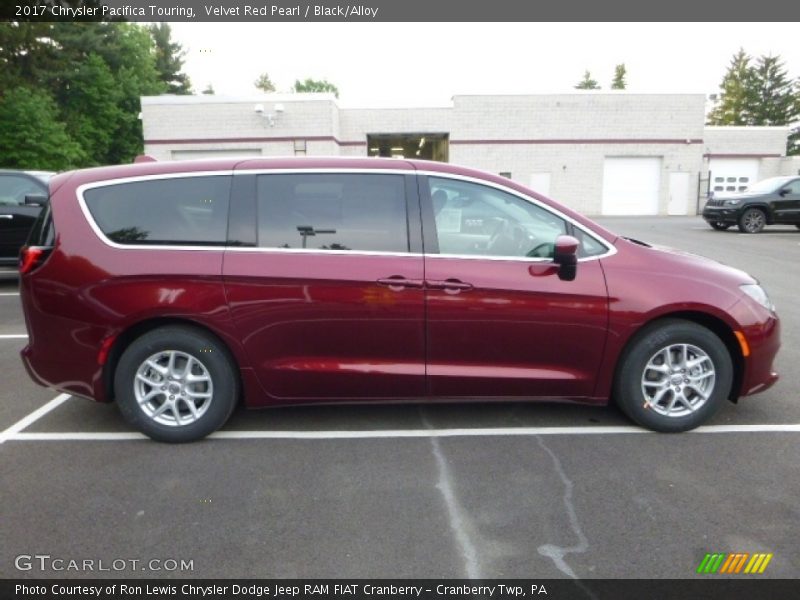 Velvet Red Pearl / Black/Alloy 2017 Chrysler Pacifica Touring