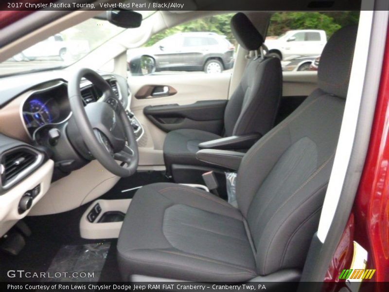 Velvet Red Pearl / Black/Alloy 2017 Chrysler Pacifica Touring