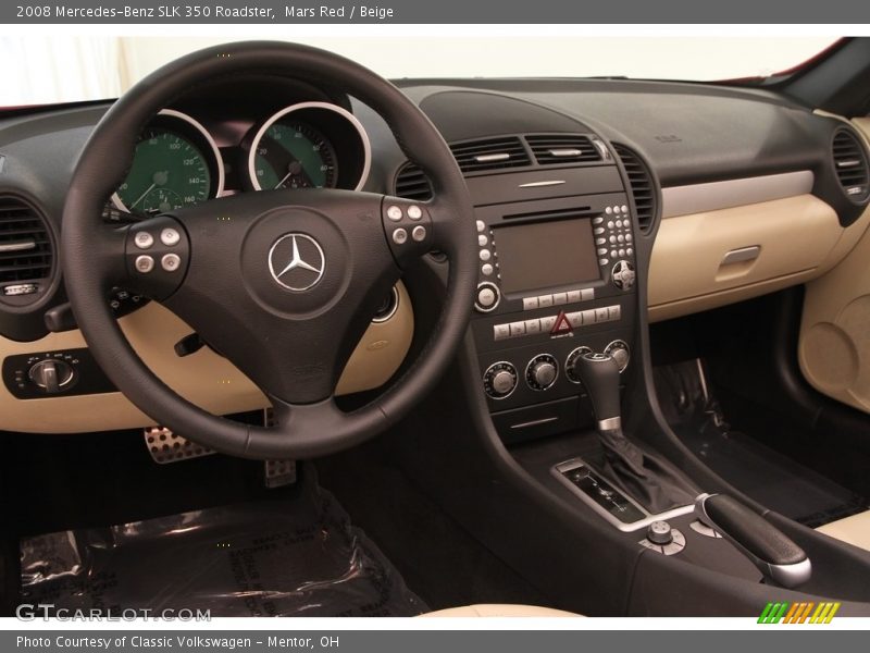 Mars Red / Beige 2008 Mercedes-Benz SLK 350 Roadster