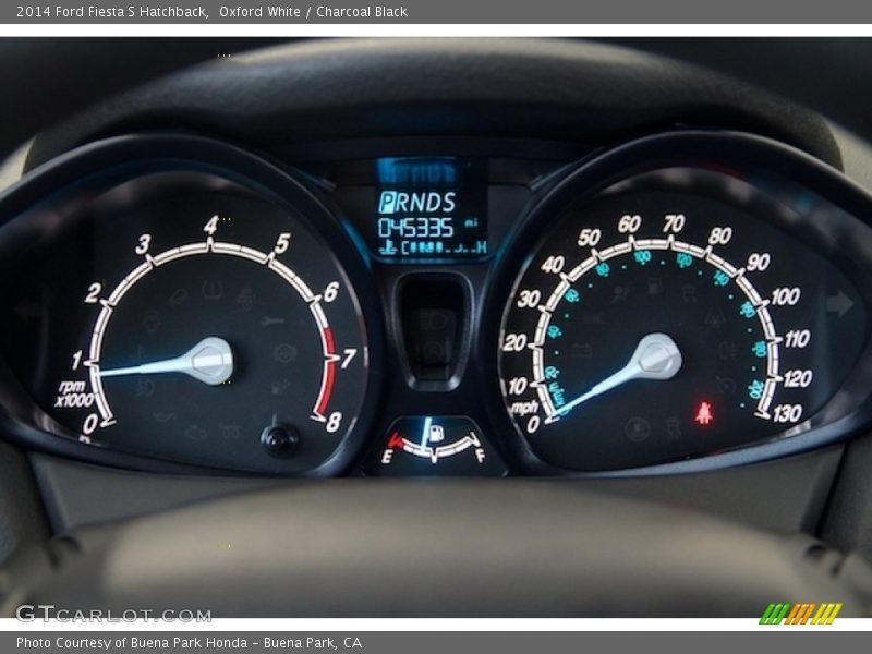Oxford White / Charcoal Black 2014 Ford Fiesta S Hatchback