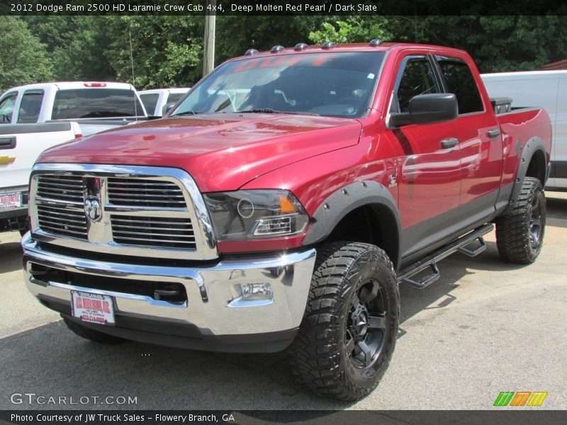 Deep Molten Red Pearl / Dark Slate 2012 Dodge Ram 2500 HD Laramie Crew Cab 4x4