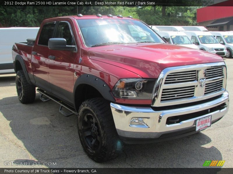 Deep Molten Red Pearl / Dark Slate 2012 Dodge Ram 2500 HD Laramie Crew Cab 4x4