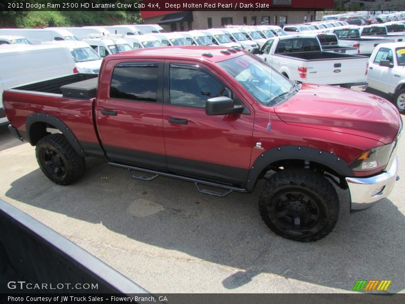 Deep Molten Red Pearl / Dark Slate 2012 Dodge Ram 2500 HD Laramie Crew Cab 4x4
