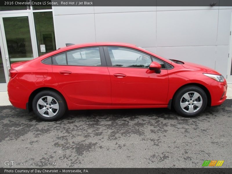 Red Hot / Jet Black 2016 Chevrolet Cruze LS Sedan