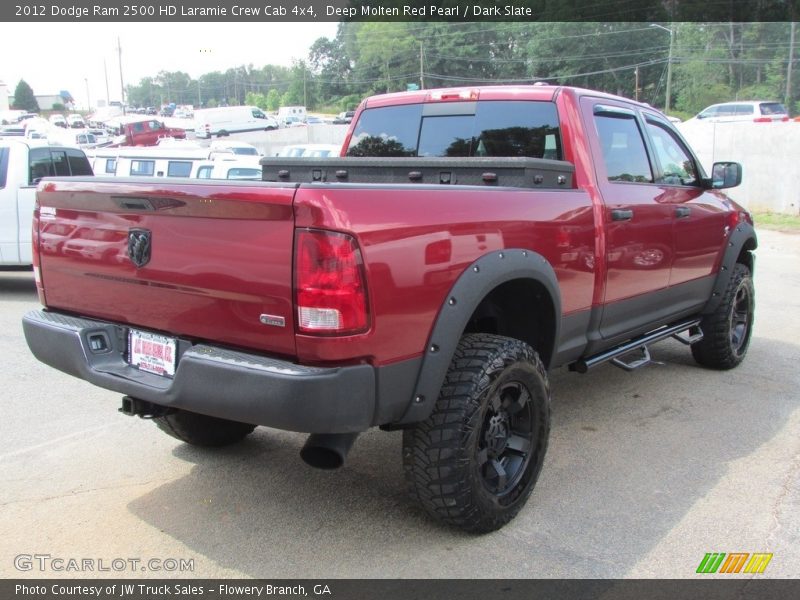 Deep Molten Red Pearl / Dark Slate 2012 Dodge Ram 2500 HD Laramie Crew Cab 4x4