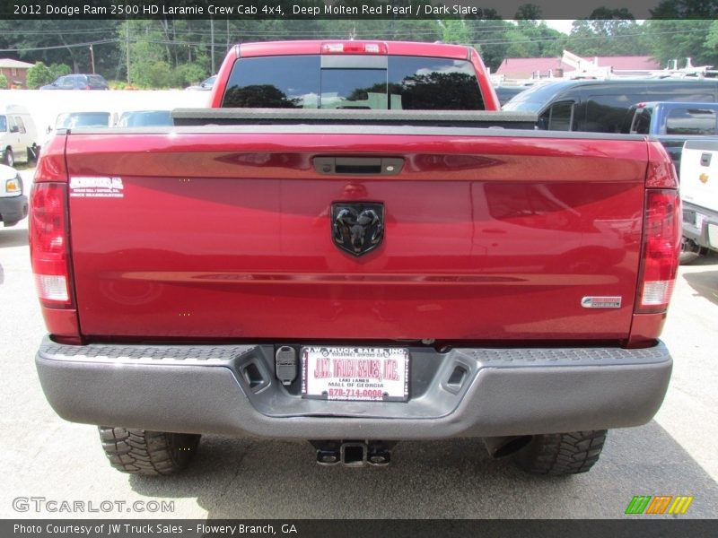 Deep Molten Red Pearl / Dark Slate 2012 Dodge Ram 2500 HD Laramie Crew Cab 4x4