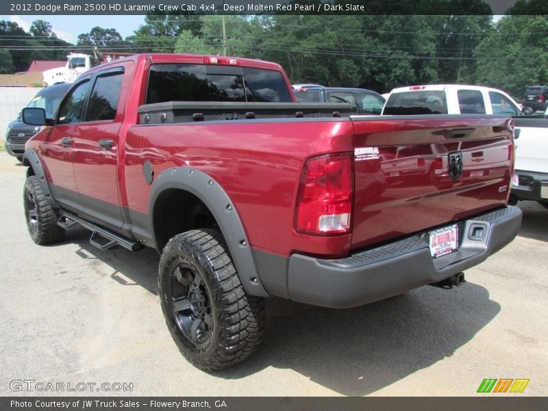 Deep Molten Red Pearl / Dark Slate 2012 Dodge Ram 2500 HD Laramie Crew Cab 4x4