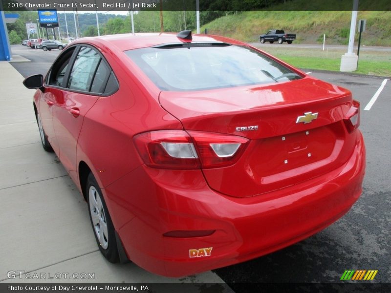 Red Hot / Jet Black 2016 Chevrolet Cruze LS Sedan