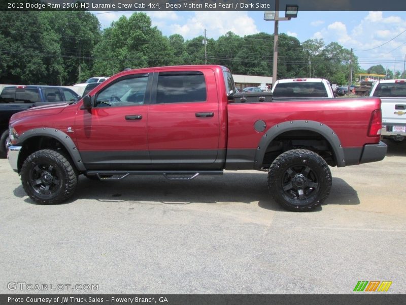 Deep Molten Red Pearl / Dark Slate 2012 Dodge Ram 2500 HD Laramie Crew Cab 4x4