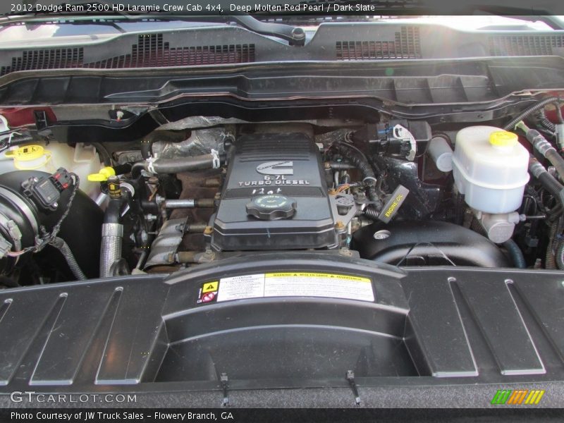 Deep Molten Red Pearl / Dark Slate 2012 Dodge Ram 2500 HD Laramie Crew Cab 4x4