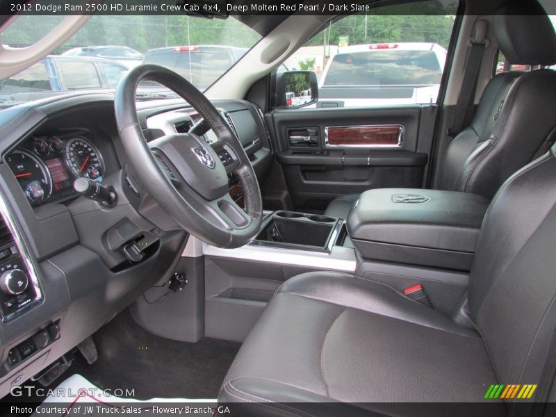 Deep Molten Red Pearl / Dark Slate 2012 Dodge Ram 2500 HD Laramie Crew Cab 4x4