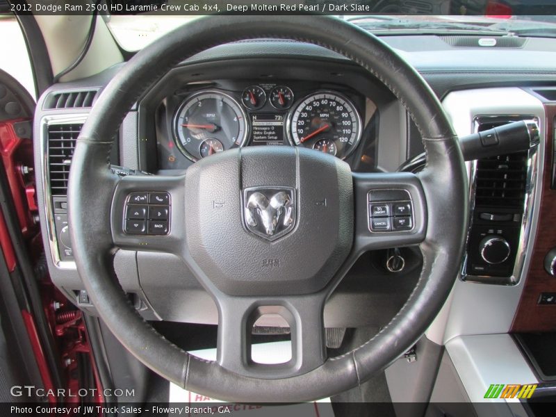 Deep Molten Red Pearl / Dark Slate 2012 Dodge Ram 2500 HD Laramie Crew Cab 4x4