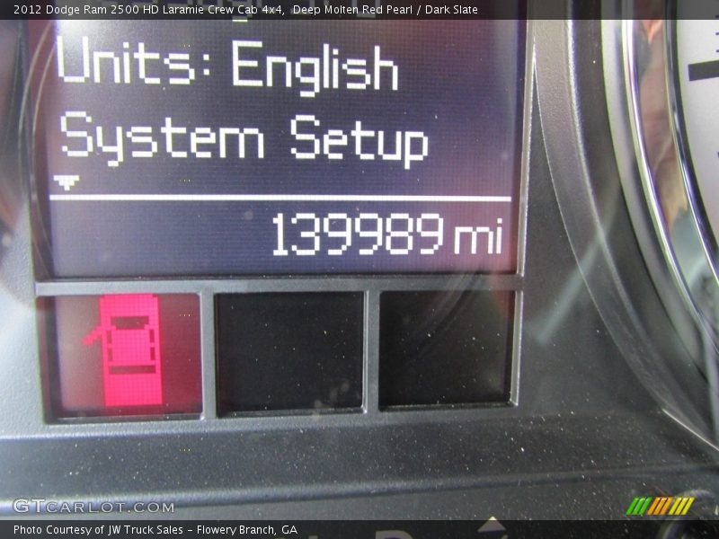 Deep Molten Red Pearl / Dark Slate 2012 Dodge Ram 2500 HD Laramie Crew Cab 4x4