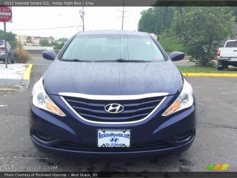 Indigo Night Blue / Gray 2012 Hyundai Sonata GLS