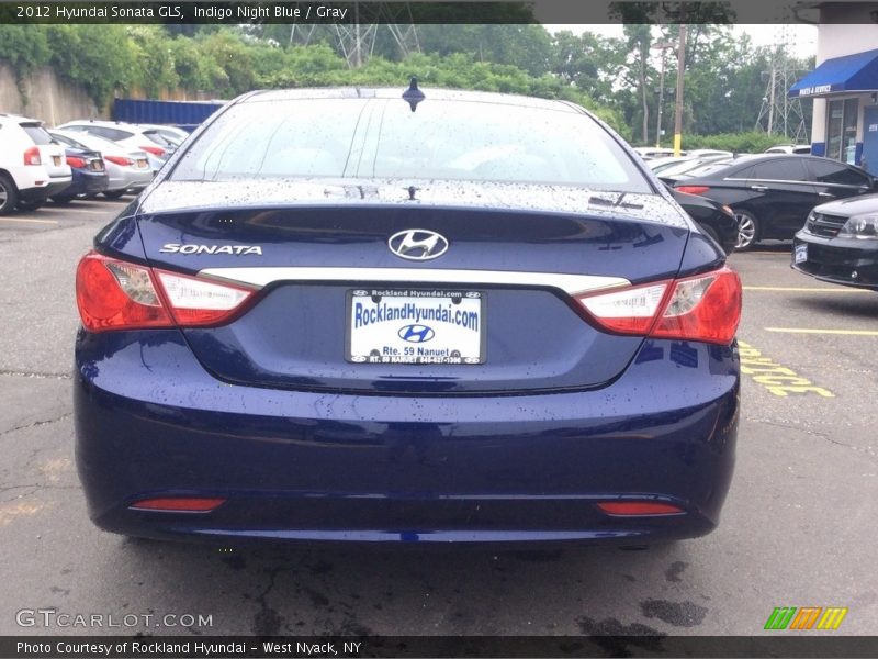 Indigo Night Blue / Gray 2012 Hyundai Sonata GLS