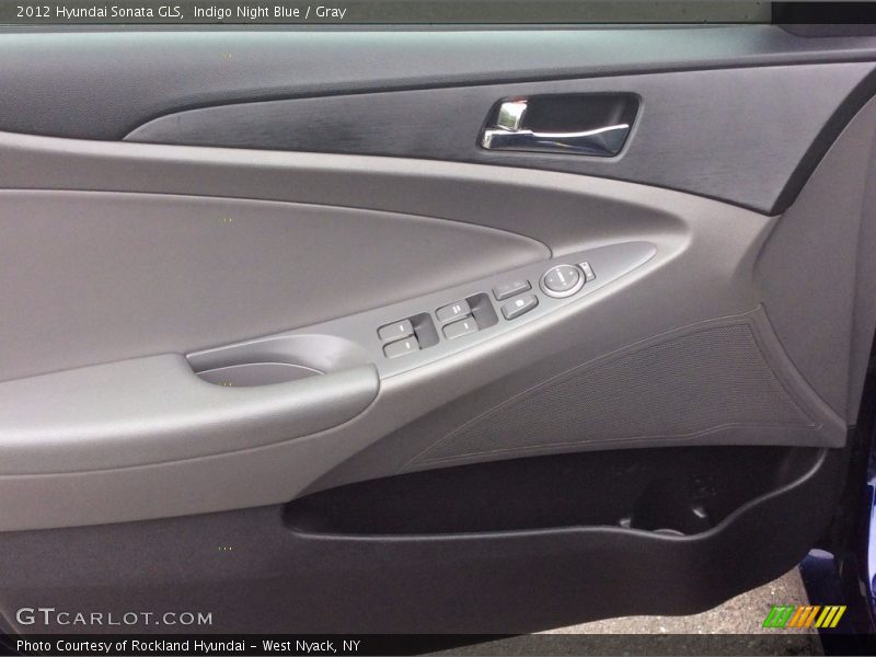 Indigo Night Blue / Gray 2012 Hyundai Sonata GLS