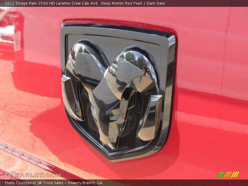 Deep Molten Red Pearl / Dark Slate 2012 Dodge Ram 2500 HD Laramie Crew Cab 4x4