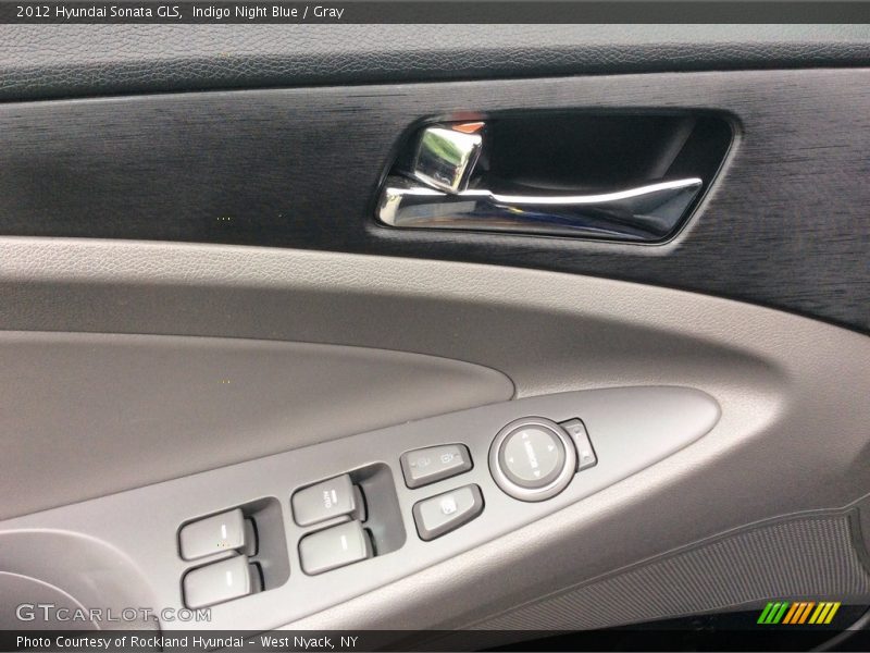 Indigo Night Blue / Gray 2012 Hyundai Sonata GLS