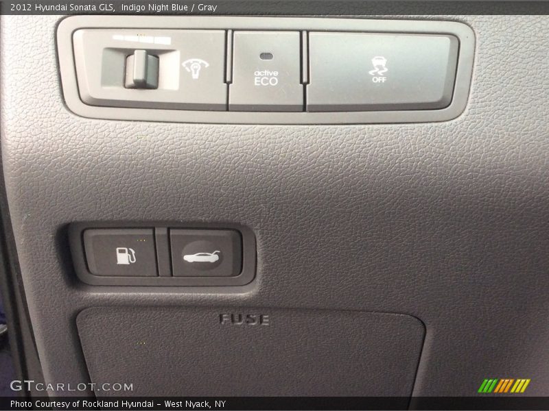 Indigo Night Blue / Gray 2012 Hyundai Sonata GLS