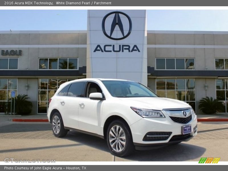 White Diamond Pearl / Parchment 2016 Acura MDX Technology