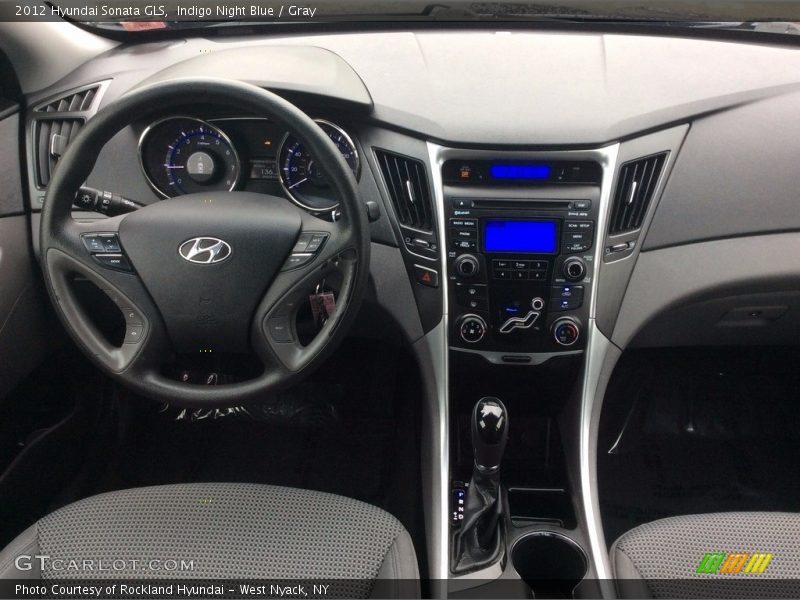 Indigo Night Blue / Gray 2012 Hyundai Sonata GLS