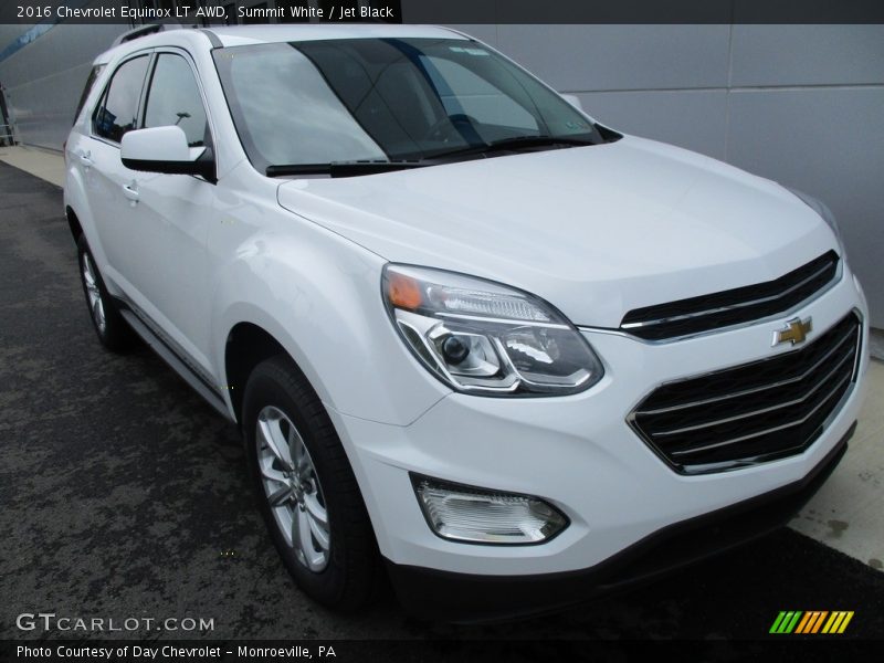 Summit White / Jet Black 2016 Chevrolet Equinox LT AWD