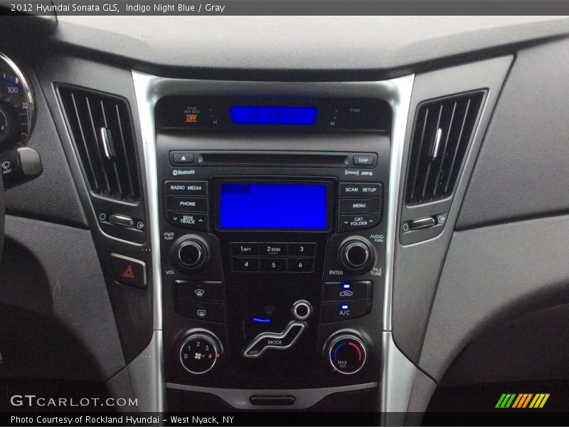 Indigo Night Blue / Gray 2012 Hyundai Sonata GLS