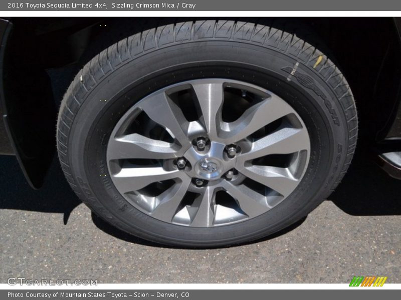 Sizzling Crimson Mica / Gray 2016 Toyota Sequoia Limited 4x4