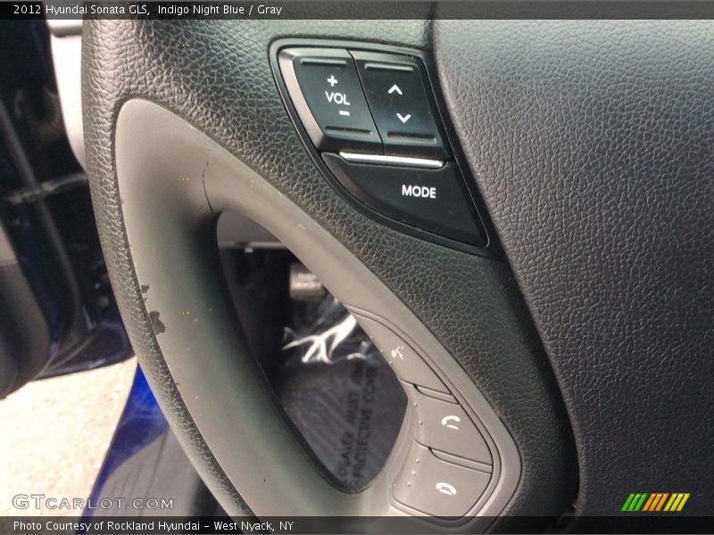 Indigo Night Blue / Gray 2012 Hyundai Sonata GLS