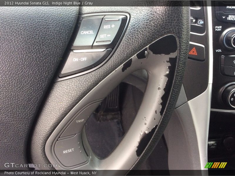 Indigo Night Blue / Gray 2012 Hyundai Sonata GLS