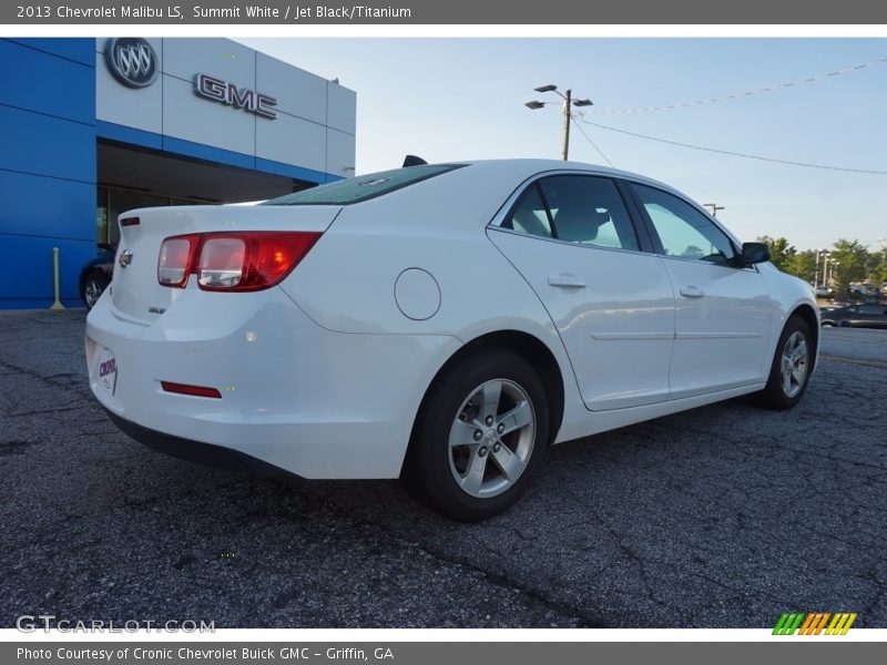 Summit White / Jet Black/Titanium 2013 Chevrolet Malibu LS